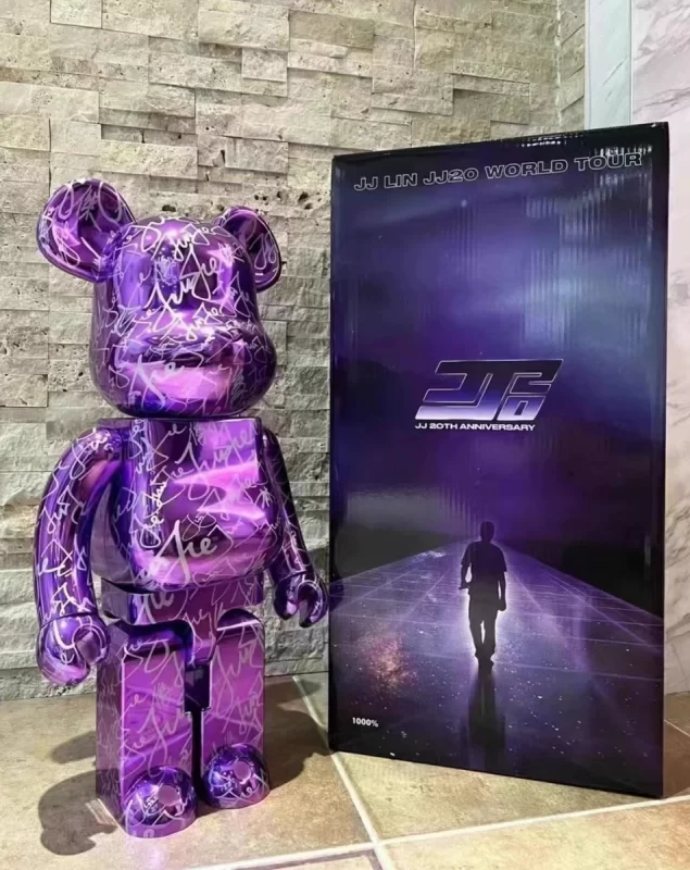 Bearbrick1000% JJ20林俊杰限量版暴力熊家居潮玩优质版摆件礼物-明广士友