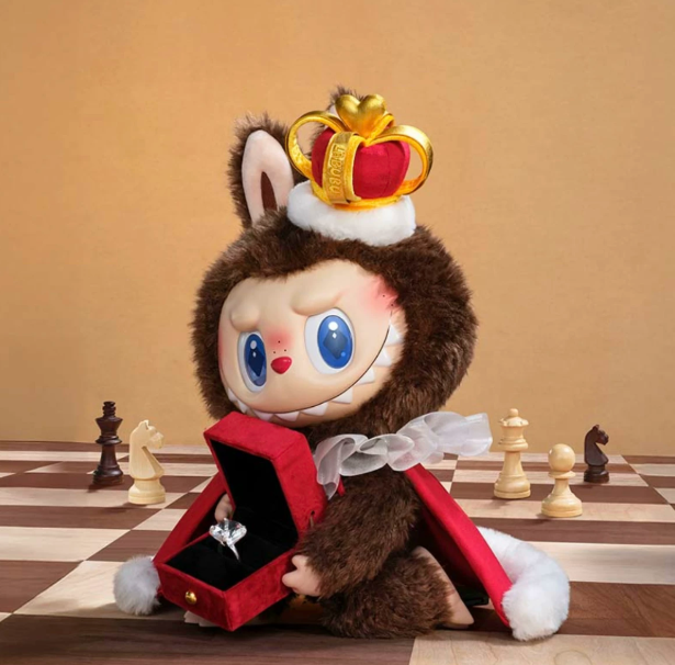 图片[2]-【保真包顺】拉布布 国王 象棋大冒险公仔挂件-明广士友